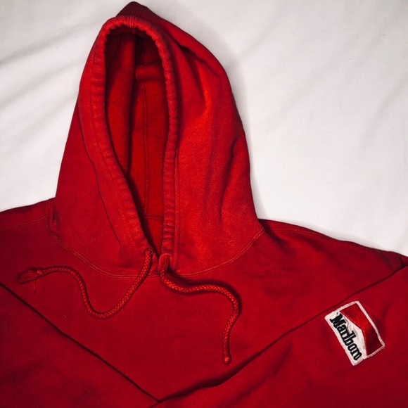 ❌SOLD❌ Marlboro Hoodie Sweatshirt - Picture 3 of 3